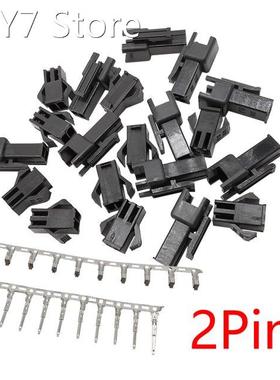 10/20/30Sets JST SM2.54 Connector Pitch 2.54mm 2 Pin Female