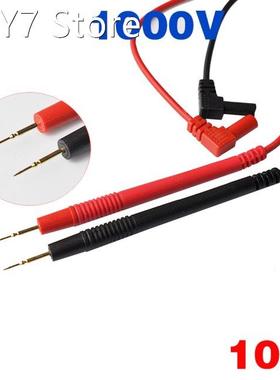 1 Pair 1000V 10A Needle Tip Probe Silica Gel Pens And Gold-p
