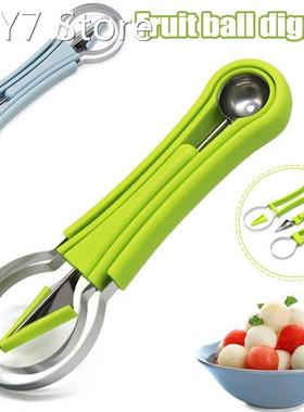 Melon Ball Fruit Scoop Cutter Set 3-in-1 Stainless Steel See
