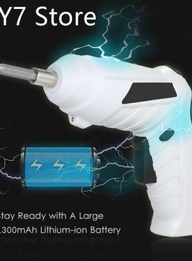 Portable 1300mAh USB Rechargeable Cordless Electric Screwdri