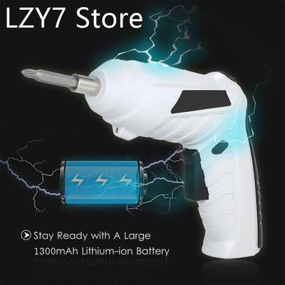 Portable 1300mAh USB Rechargeable Cordless Electric Screwdri