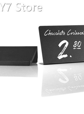 10 Pack Rustic Acrylic Chalkboard Signs - Easy to Write