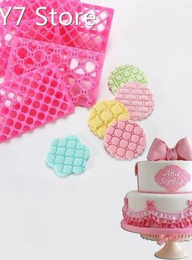 13 types Plastic DIY Fondant Cake Embosser Flower Cookie Cut