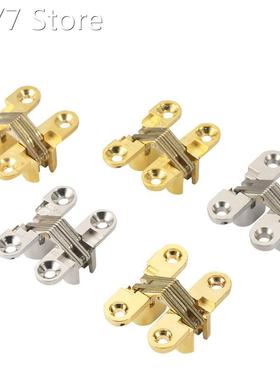 4Pcs Hidden Hinges Invisible Concealed Barrel Cross Door Hi