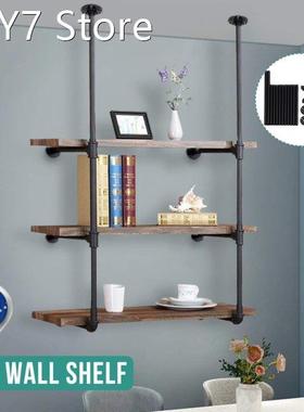 2pcs 3 layer DIY Industrial Retro Style Bookshelf Wall Ceili