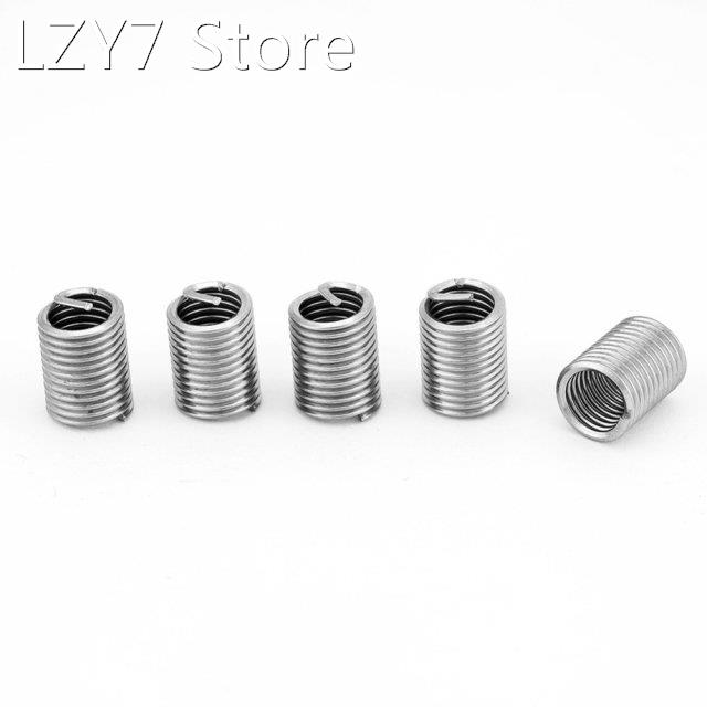 50Pcs Stainless Steel Coiled Wire Helical Screw Thread Inser