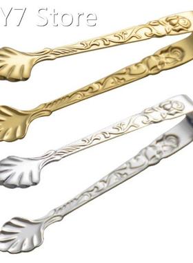 Stainless Steel Ice Cube Clip Sugar Tongs Food BBQ Clips Ice