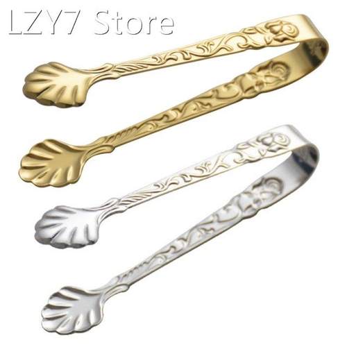 Stainless Steel Ice Cube Clip Sugar Tongs Food BBQ Clips Ice