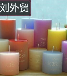 12PCS lavender SCented Pillar Candle Wax CandleS 5*5CM