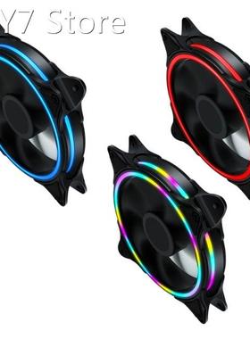CPU Coolers,Radiators System RGB LED 120mm Case Fan,Quiet Ed