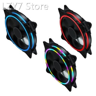 CPU Coolers,Radiators System RGB LED 120mm Case Fan,Quiet Ed