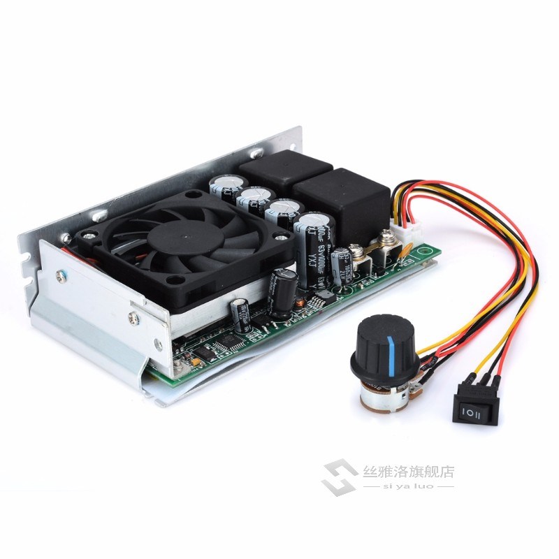 DC 10-50V Motor Speed Controller Programable Reversible 15kh