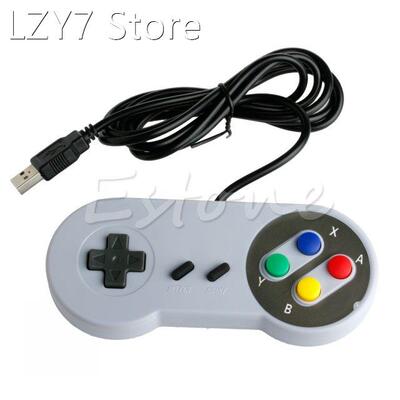 USB Gamepad Super Controller Joypad For Famicom SF SNES PC W