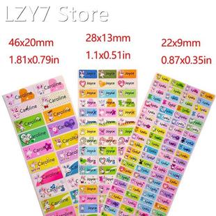 Cute Rabbit Customize Label Name Sticker Waterproof Personal