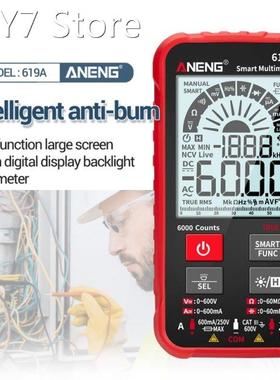 619A Smart Digital Multimeter AC/DC Currents Voltage Testers