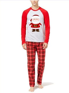 Christmas family dress printed family dress home wear