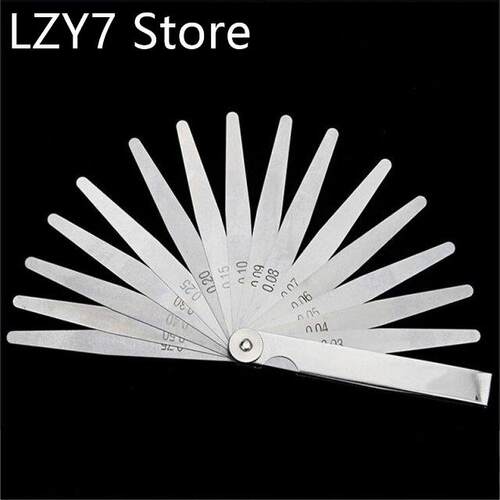 Wedge Gap Feeler Gauge 0.02-1mm Anti-Rust Steel Thick Gauge