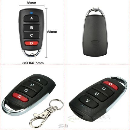 Fixed Code 433.92 MHz Wireless Copy Remote Control Garage Do