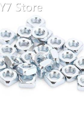 24Pcs 7x7mm Stainless Steel Square Nut Fastening Robotics Ac