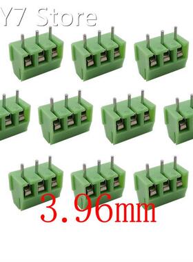 10Pcs/lot KF396-3P 3.96mm Pitch 3Pin PCB Screw Terminal Bloc