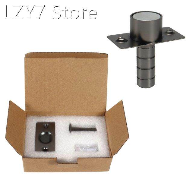 Ultra Thin Invisible Stainless Steel Black Door Stop Magneti