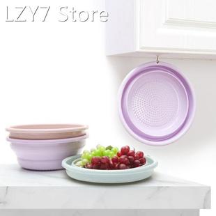 Foldable Vegetable Washing Basket Kitchen Washbasin Strainer