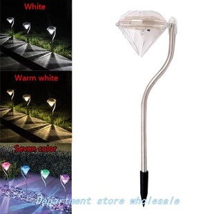 LED Stake Garden Path Powered Lanterns Outdoor Lamps Solar