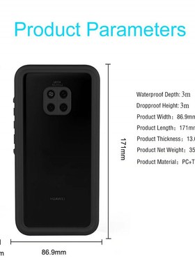 IP68 Waterproof Case for Huawei Mate 20 Pro Case Funda Huaw