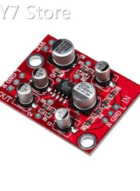 1PCS DC 5V-15V 12V AD828 Stereo Preamp Power Amplifier Board