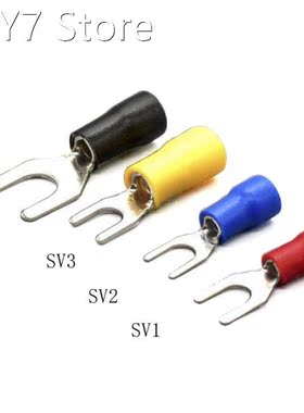 100pcs 200pcs insulated round ends SV1.25-5 O type terminal