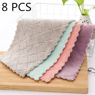 8pcs/lot household super absorbent Microfiber towel kitchen