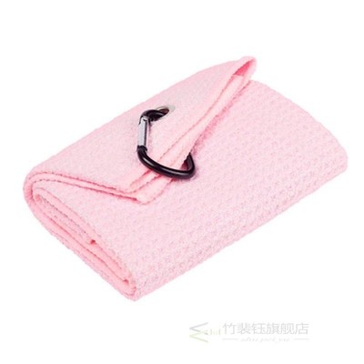 Golf Towel Microfiber Fabric Waffle Pattern Heavy Duty Clip