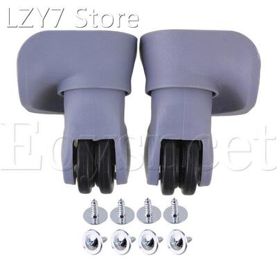 2x Grey 9.6x9.6x4.9cm DIY Left&Right Luggage Wheels Repl