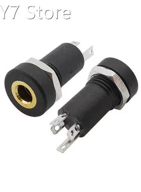 5Pcs 3.5mm Audio Socket 4 Pole Panel Mount Solder Connector