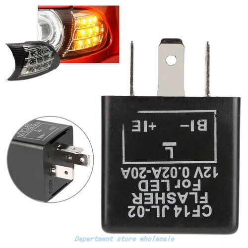 12V 3 Pin CF-14 JL-02 Electronic LED Adjustable Flasher Rela