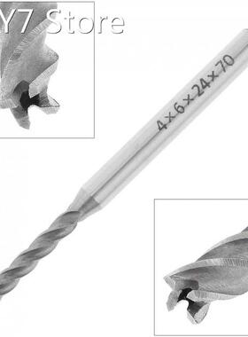 4mm 4 Flute HSS & Aluminum End Mill Cutter with Extra L