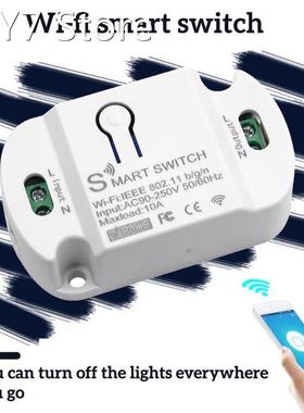 Tuya 10A WiFi Smart Switch Wireless Remote Switch Timer APP