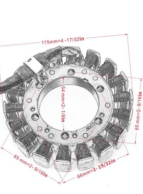 Motorcycle Engine Parts Generator Magneto Stator Coil For Ho
