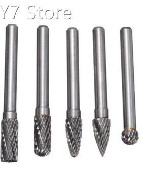 5Pcs/Set 6mm Shank Tungsten Carbide Rotary Point Burrs Die G