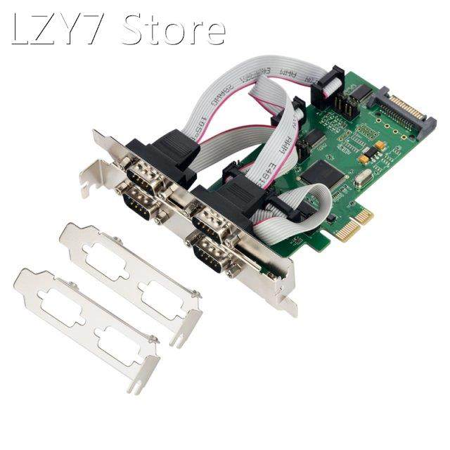 PCI-e 4 ports Serial card PCI express 4 way RS-232 DB9 COM a