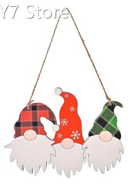 New Faceless Pendant Wall Gnome Hanging Sign Wooden Gnome Ru