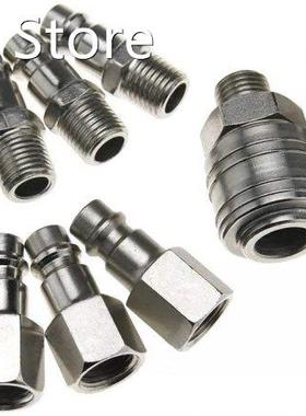 10PCS Air Line Connectors Euro Airline Hose Compressor Fitti