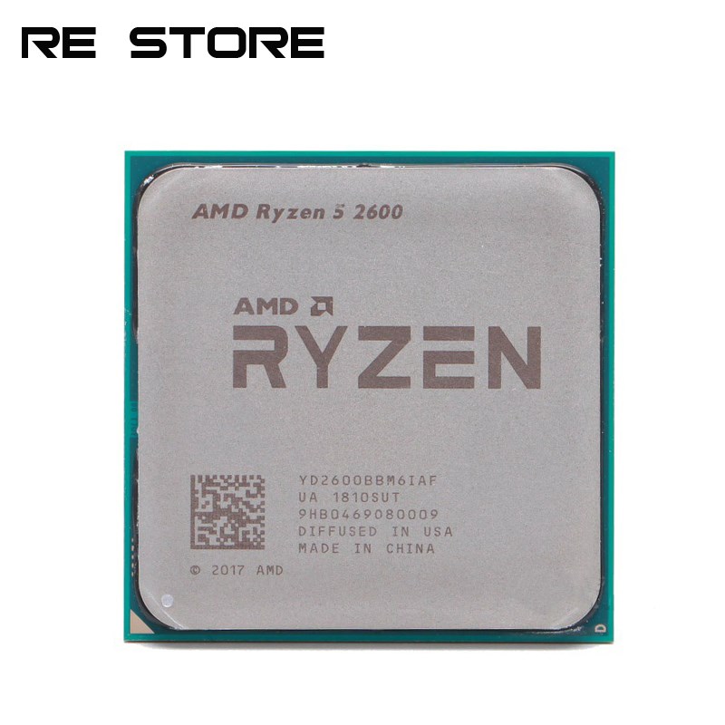 Ryzen 5 2600 R5 2600 3.4GHz Six-Core Twelve-Core 65W CP Proc