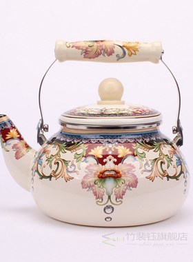 Feic 1pc 2.4L Thickening enamel watermelon coffee pot kettle