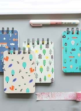 Cute Cartoon Floral Notebook Pocket Notebook Diary Book Exer