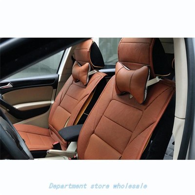 Artificial Leather Car Headrest Soft Pillow for Neck Auto Sa