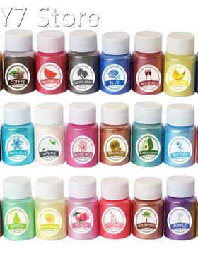 24 Colors Mica Mineral Powder Epoxy Resin Pigment Pearlescen