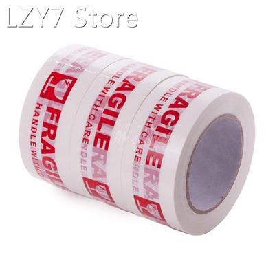 1 Roll White and Red Fragile Packing Tape Handle with Care B