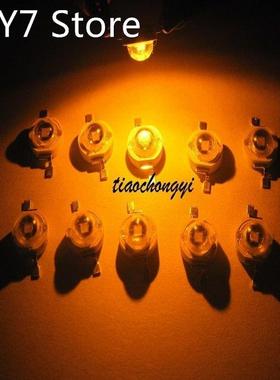 200pcs 3W 3Watt Yellow 590-595nm 700mA 3.2-3.6V LED High Pow