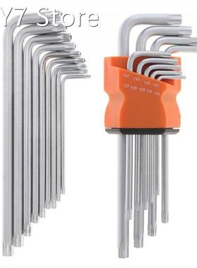 9pcs/lot Cr-V Hand Medium Length Plum Blossom Inner Hexagon